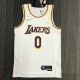NBA 75th Anniversary Los Angeles Lakers White Round Neck #0 WESTBROOK Jersey High Quality Name and Number Print