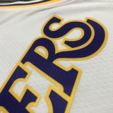 NBA 75th Anniversary Los Angeles Lakers White Round Neck #0 YOUNG Jersey High Quality Name and Number Print