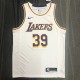 NBA Men Los Angeles Lakers #39 HOWARD Retro White Round Neck Jersey High Quality Name and Number Print