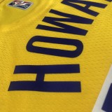 NBA 75th Anniversary Los Angeles Lakers Yellow Round Neck #39 HOWARD Jersey High Quality Name and Number Print