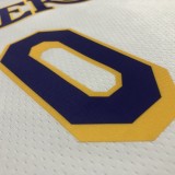 NBA 75th Anniversary Los Angeles Lakers White Round Neck #0 YOUNG Jersey High Quality Name and Number Print