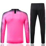 18-19 PSG Pink Sweater Player Version Tracksuit with Zipper  Thai Quality