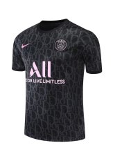 2022 PSG Jordan Training Jersey Black Color Fans Version