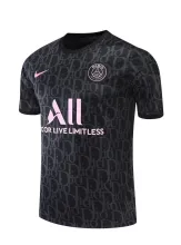 2022 PSG Jordan Training Jersey Black Color Fans Version