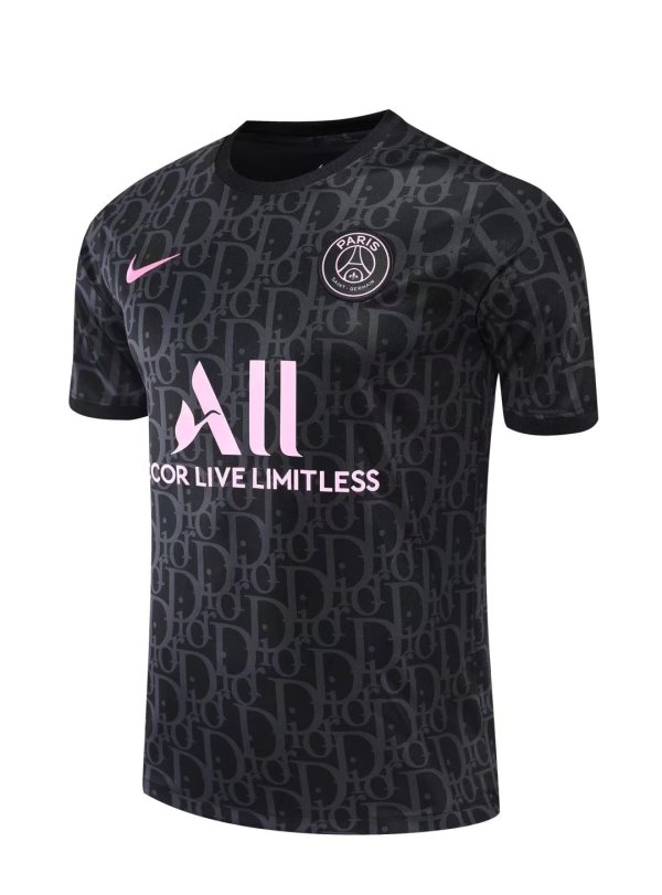 2022 PSG Jordan Training Jersey Black Color Fans Version