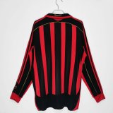 06-07 AC Milan Home Retro Jersey Long Sleeve