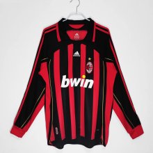 06-07 AC Milan Home Retro Jersey Long Sleeve