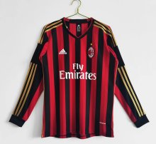13/14 AC Milan Home Retro Jersey Long Sleeve