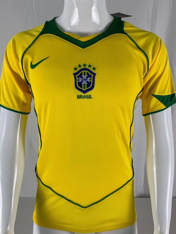 2004 Brazil Home Retro Jersey
