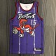 NBA Men Toronto Raptors Classical Purple #15 CARTER Jersey with Drangon High Quality Name and Number Print