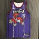 NBA Men Toronto Raptors Classical Purple #15 CARTER Jersey with Drangon High Quality Name and Number Print