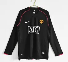 07-08 Man United Away Long Sleeve Retro Jersey