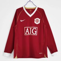 06/07 Man United  Home Long Sleeve Retro Jersey