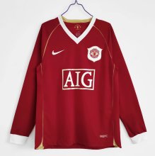 06/07 Man United  Home Long Sleeve Retro Jersey