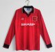 94/96 Man United  Home Long Sleeve Retro Jersey