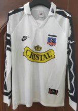 1995 Colo-Colo Home White Retro Soccer Jersey Long Sleeve