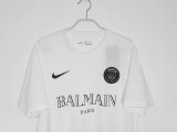 20 PSG BALMAIN Training Jersey White Color Fans Version
