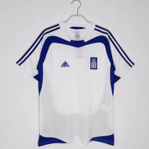 2004 Greece Home Soccer Jersey Fans Version