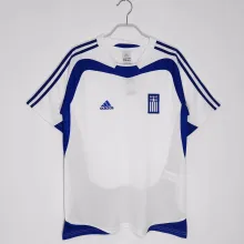 2004 Greece Home Soccer Jersey Fans Version