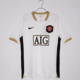 06-07  Man United White Retro Jersey