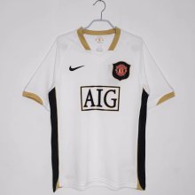 06-07  Man United White Retro Jersey