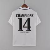22/23 Real Madrid Home Jersey With Champions 14 1:1 Quality Fan Version