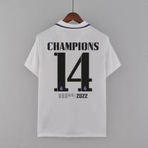 22/23 Real Madrid Home Jersey With Champions 14 Player Version