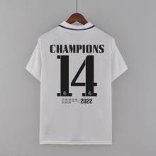 22/23 Real Madrid Home Jersey With Champions 14 1:1 Quality Fan Version