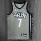 NBA Men 75th Anniversary Brooklyn Nets Grey with Jordan Logo #7 DURANTJersey High Quality Name and Number Print