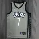 NBA Men 75th Anniversary Brooklyn Nets Grey with Jordan Logo #7 DURANTJersey High Quality Name and Number Print