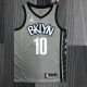 NBA Men Brooklyn Nets Grey with Jordan Logo #10 SIMMONS Jersey High Quality Name and Number Print