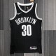 NBA Men 75th Anniversary Brooklyn Nets Black #30 Curry Jersey High Quality Name and Number Print