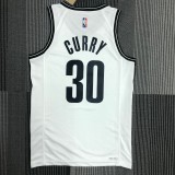 NBA Men 75th Anniversary Brooklyn Nets White #30 CURRY Jersey High Quality Name and Number Print