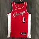 NBA Men 75th Anniversary Season 2022 Chicago Bulls Red #1 ROSE Jersey High Quality Name and Number Print