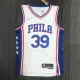 NBA Men 75th Anniversary Season 2022 Philadelphia 76ers White V-neck  #39 HOWARD Jersey High Quality Name and Number Print