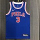 NBA Men Philadelphia 76ers Retro Blue Round-neck  #3 IVERSON Jersey High Quality Name and Number Print