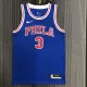 NBA Men Philadelphia 76ers Retro Blue Round-neck  #3 IVERSON Jersey High Quality Name and Number Print