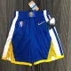 NBA Men 75th Anniversary Season 2022 Golden State Warriors Mexico Version Blue Pant High Quality Name and Number Print