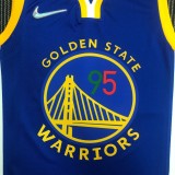 NBA Men 75th Anniversary Season 2022 Golden State Warriors Mexico Version Blue #95 TOSCANO Jersey High Quality Name and Number Print