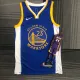 NBA Men 75th Anniversary Golden State Warriors Blue V-neck #23 GREEN Jersey High Quality Name and Number Print
