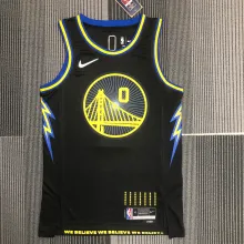 NBA Men 75th Anniversary Season 2022 Golden State Warriors Black #0 PAYTON II Jersey High Quality Name and Number Print