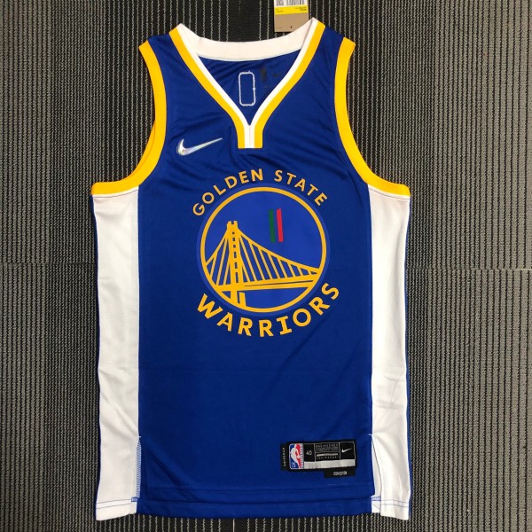 NBA Men 75th Anniversary Season 2022 Golden State Warriors Mexico Version Blue #95 TOSCANO Jersey High Quality Name and Number Print