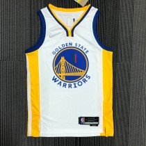 NBA Men 75th Anniversary Season 2022 Golden State Warriors Mexico Version White #11 THOMPSON Jersey High Quality Name and Number Print