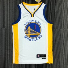 NBA Men 75th Anniversary Season 2022 Golden State Warriors Mexico Version White #11 THOMPSON Jersey High Quality Name and Number Print