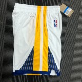 NBA Men 75th Anniversary Season 2022 Golden State Warriors Mexico Version White Pant High Quality Name and Number Print
