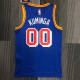 NBA Men Golden State Warriors Retro Blue #00 KUMINGA Jersey High Quality Name and Number Print