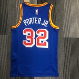 NBA Men Golden State Warriors Retro Blue #32 PORTER JR. Jersey High Quality Name and Number Print
