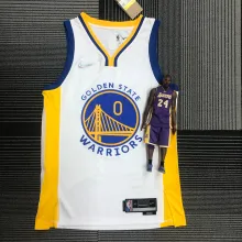 NBA Men 75th Anniversary Golden State Warriors White V-neck #0 PAYTON II Jersey High Quality Name and Number Print