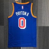 NBA Men Golden State Warriors Retro Blue #0 PAYTON II Jersey High Quality Name and Number Print