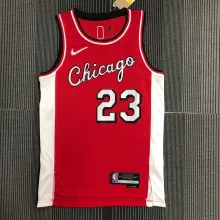 NBA Men 75th Anniversary Season 2022 Chicago Bulls Red #23 JORDAN Jersey High Quality Name and Number Print